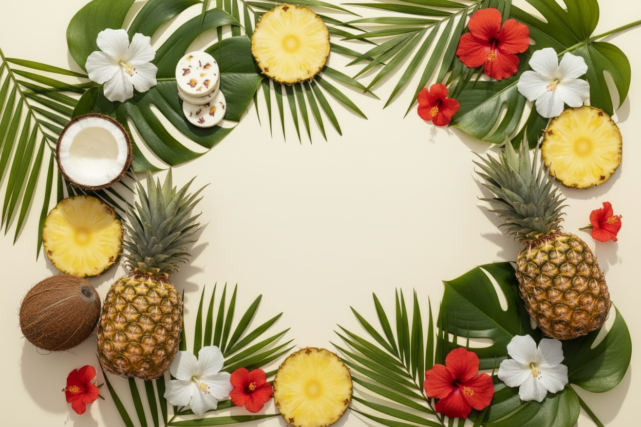 Hero banner with minimal center space